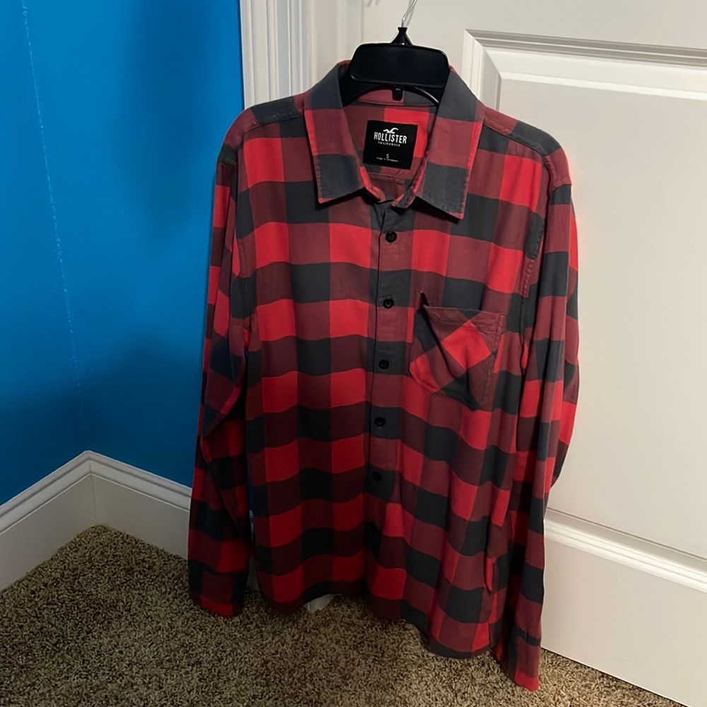 Red Plaid hollister flannel